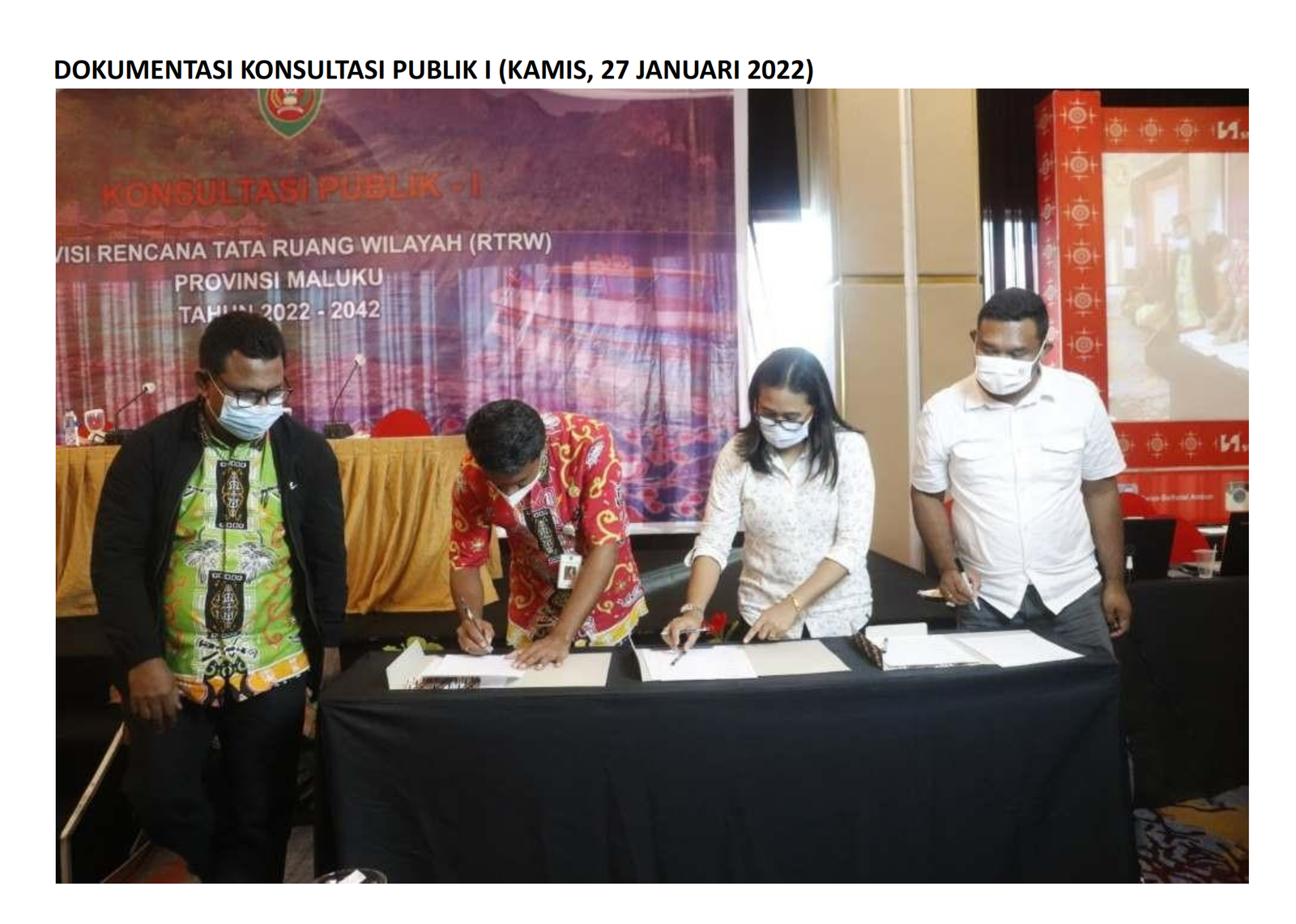 Kegiatan Forum Konsultasi Publik Rencana Tata Ruang I 
