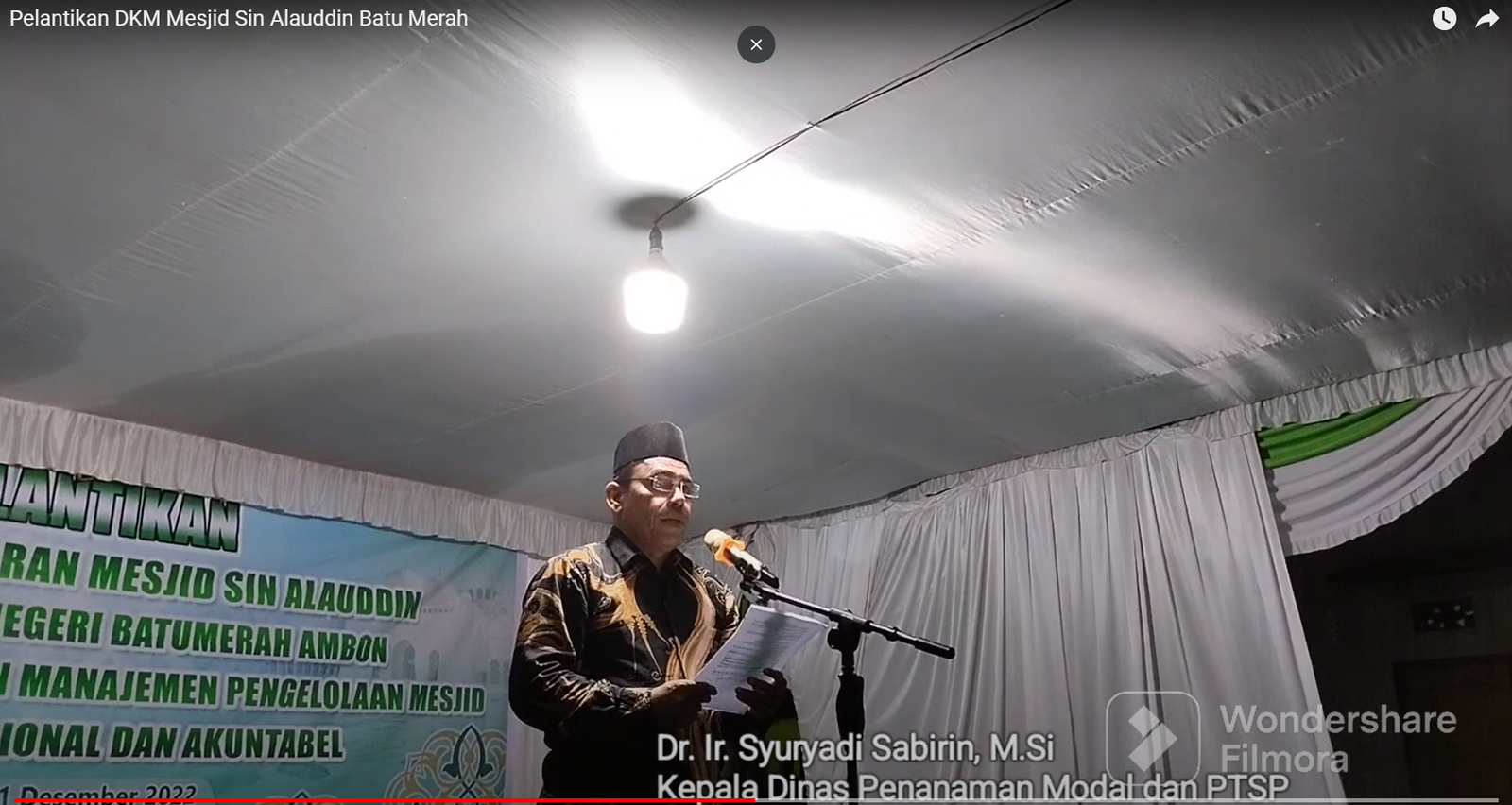 Pelantikan DKM Mesjid Sin Alauddin Batu Merah